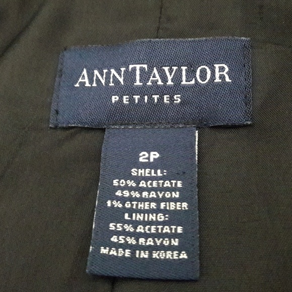 Ann Taylor Petites / Pinstripe/ Textured  Blazer - Picture 8 of 8